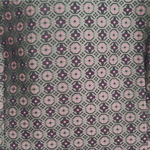 Club Monaco Talis Brocade Patterned Mini Dress with Blue Collar Sz 12 - Picture 12 of 12